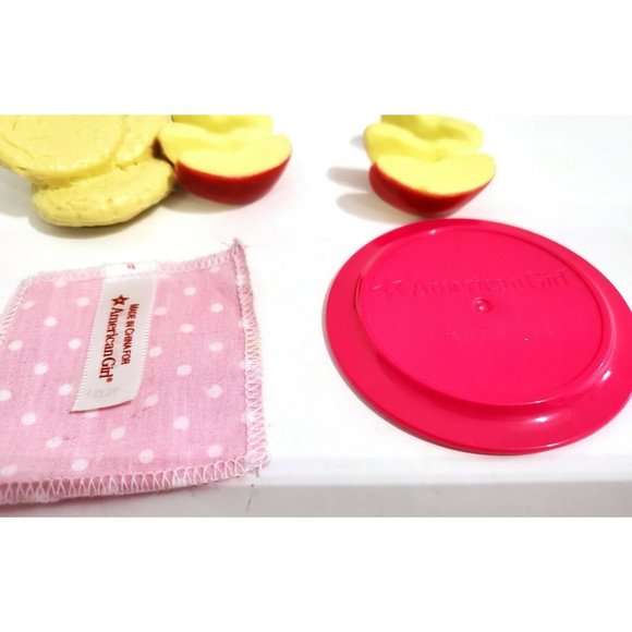 COOKIES APPLE SLICES PLATE NAPKIN American Girl Doll Fun & Games Sleepover food - Picture 7 of 10